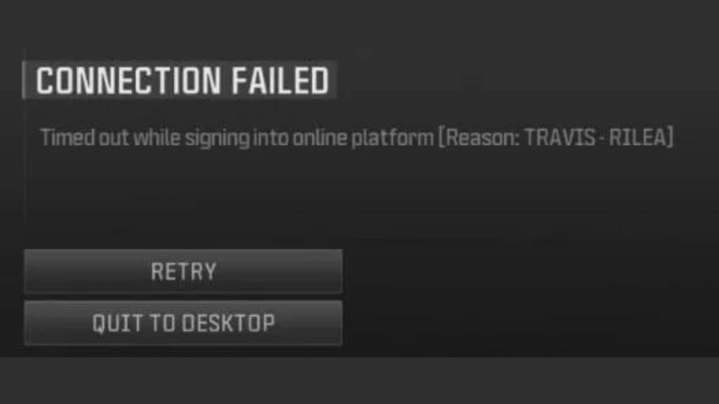 MW3 Travis Rilea error code 14515