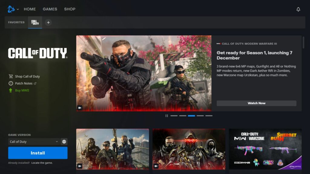 Call of Duty Modern Warfare 3 on Battle.net