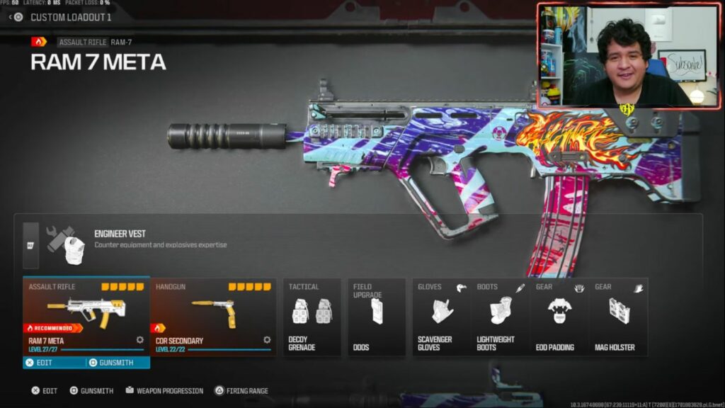 Hero's best RAM-7 loadout equipment