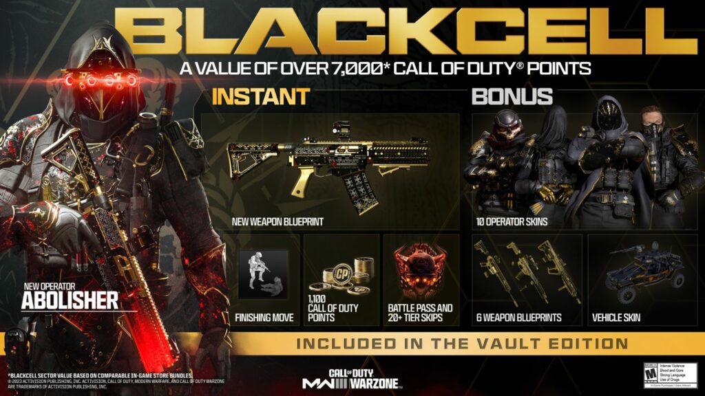 Modern Warfare 3 Season 1 BlackCell Battle Pass rewards