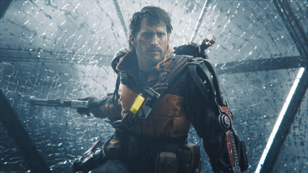 Exoborne still shot from Sharkmob and Level Infinite's reveal trailer