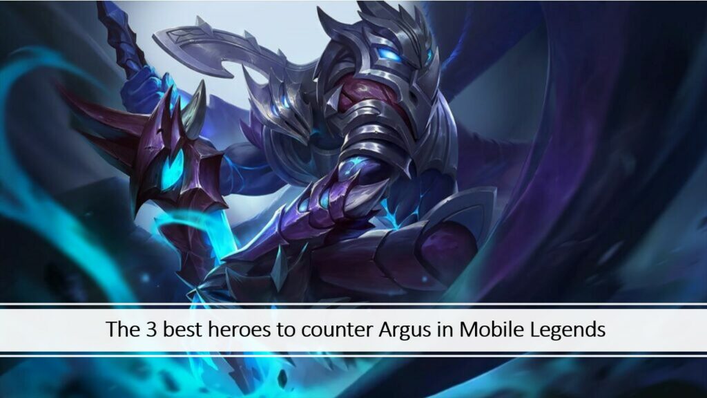 Mobile Legends: Bang Bang Dark Draconic Argus skin wallpaper with link to best counters to him