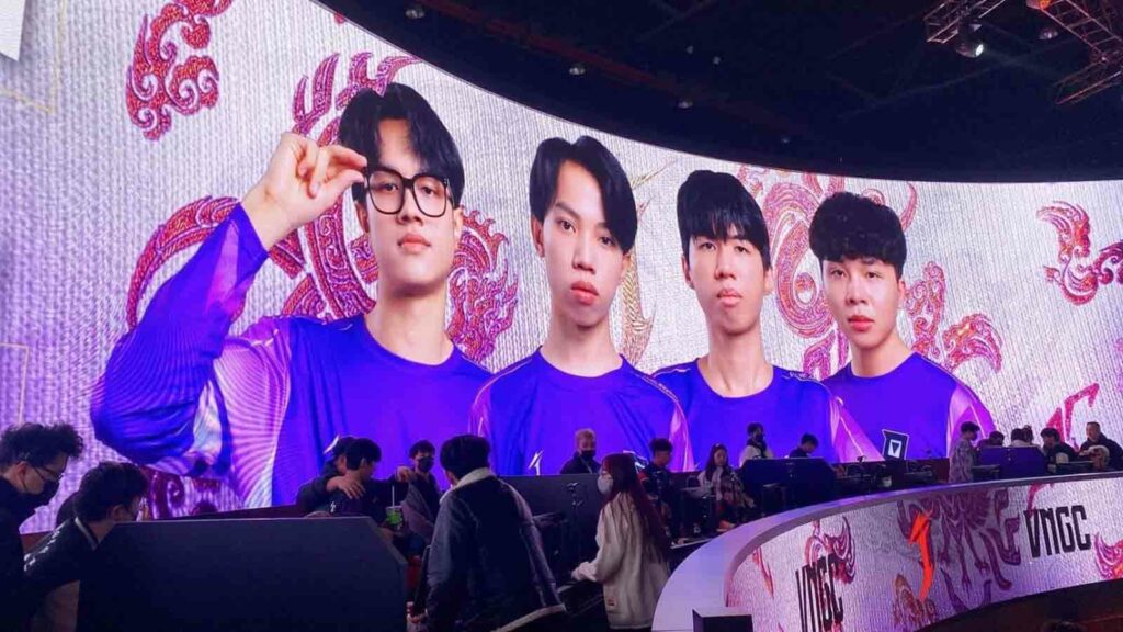 VNGC at Naraka Bladepoint J Cup 2023 world championship first day of trios 