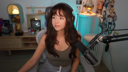 Pokimane on stream after revealing Midnight Mini Cookies