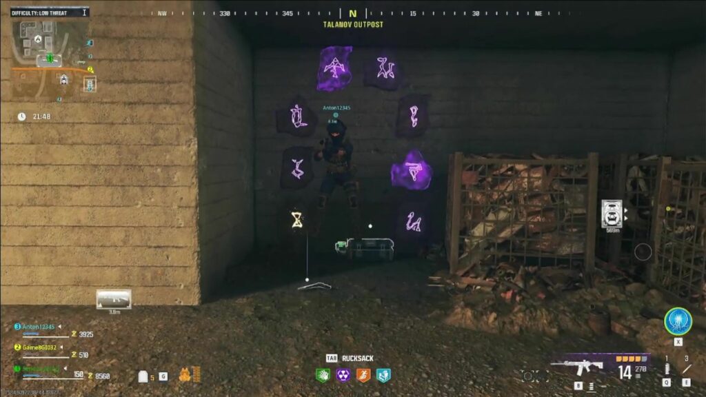 Zombies portal Talanov Outpost Rune Door