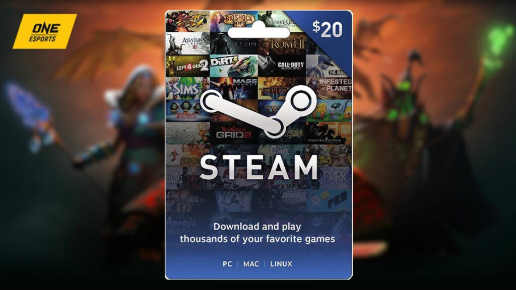 Steam US$20 gift card