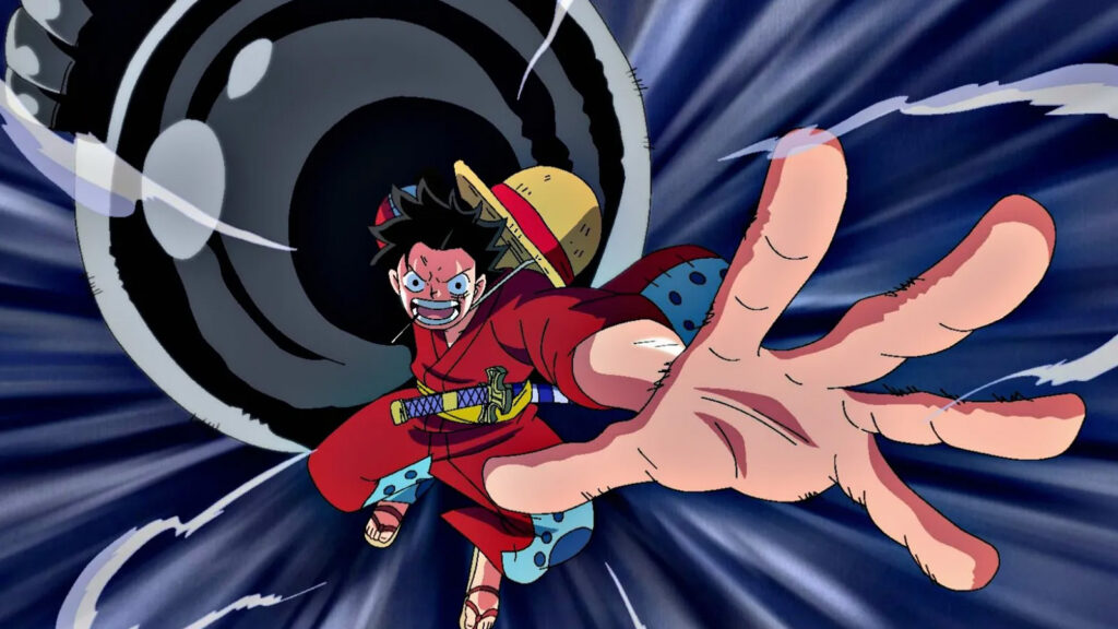 Monkey D. Luffy in his Gear 3 form
