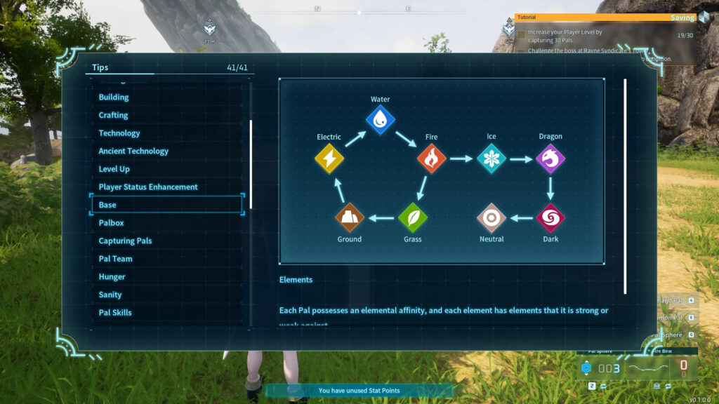 Palworld elements