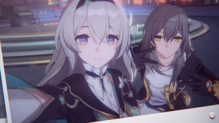 Firefly and Trailblazer Stelle in Honkai Star Rail
