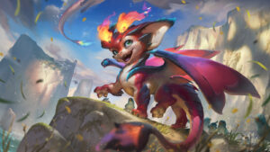Smolder from League of Legends splash art