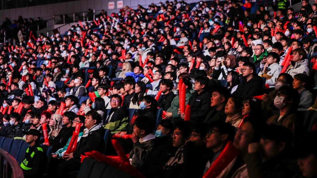 Naraka Bladepoint world championship J Cup 2023 audience in Chengdu, China