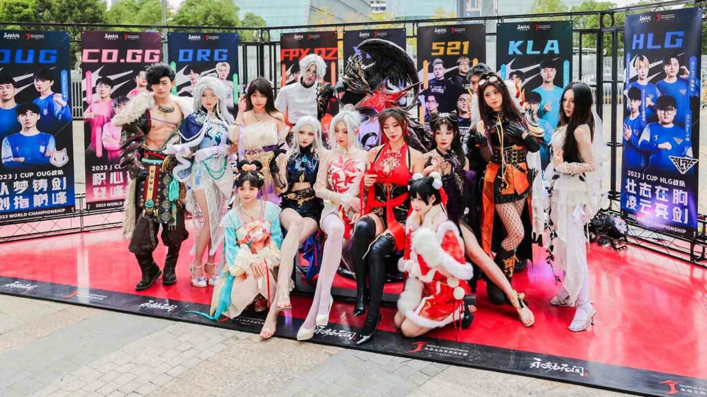 Naraka Bladepoint esports world championship J Cup 2023 official cosplayers