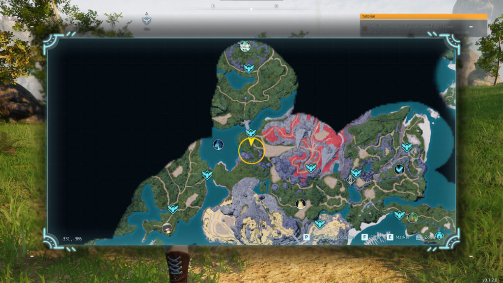 Palworld how to farm electric organs in Palworld Jolthog map screenshot
