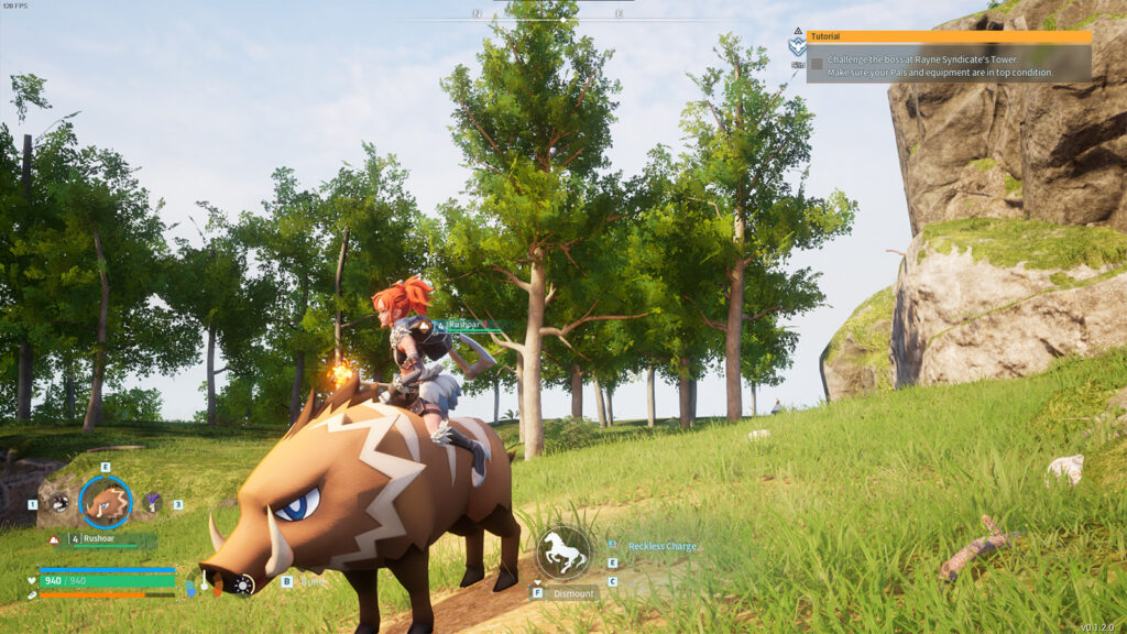 Palworld how to get mounts in Palword fast Rushoar mount screenshot