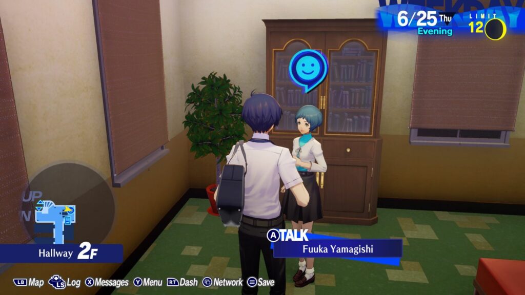 Fukka Yamagishi dorm hangout in Persona 3 Reload