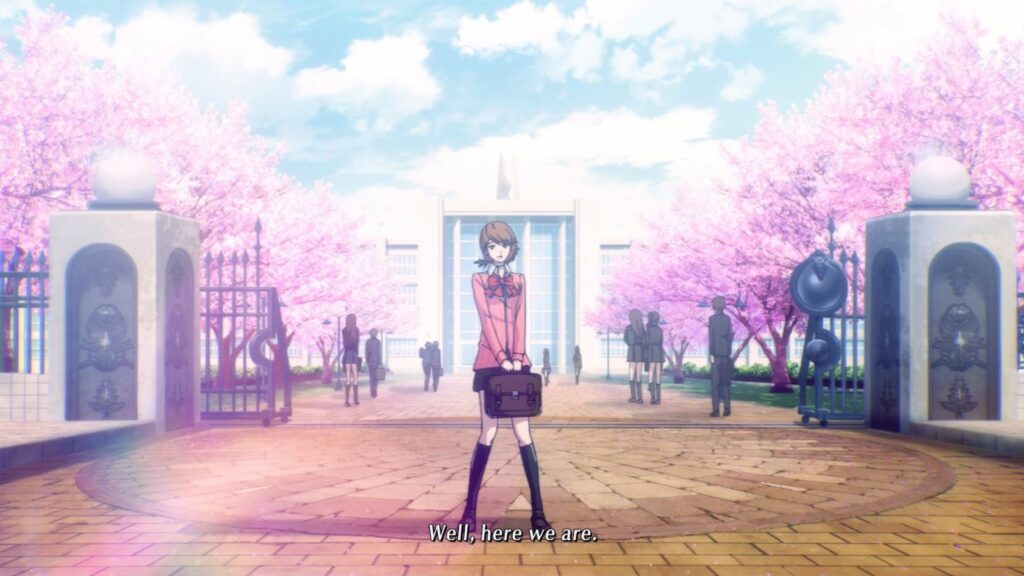 Yukari Takeba in an anime cutscene in Persona 3 Reload
