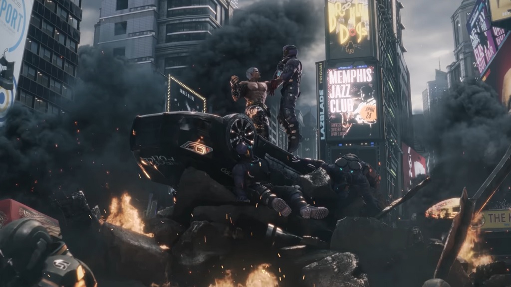 Bryan in the Tekken 8 opening movie