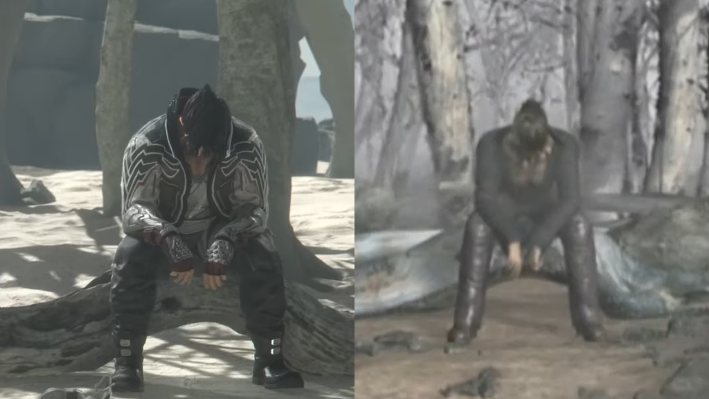 Jin sitting in the forest Easter egg in the Tekken 8 opening movie