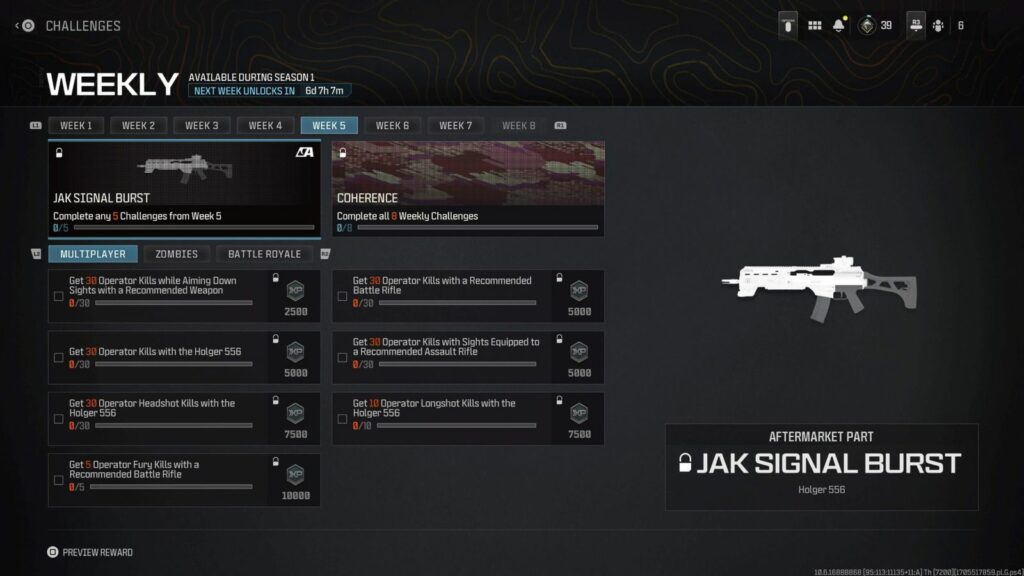 How to unlock MW3 Jak Signal Burst Conversion Kit
