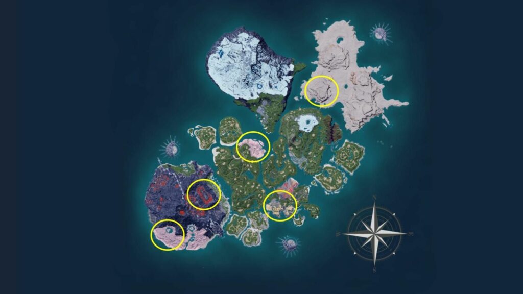 Palworld sulfur locations
