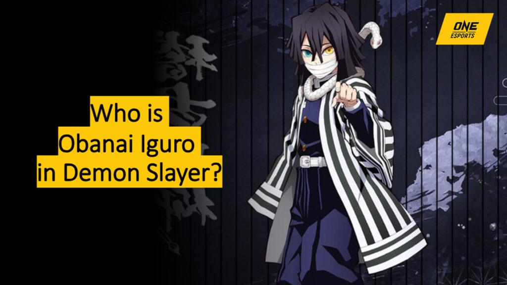 Demon Slayer Serpent Hashira Obanai Iguro official keyart from ufotable
