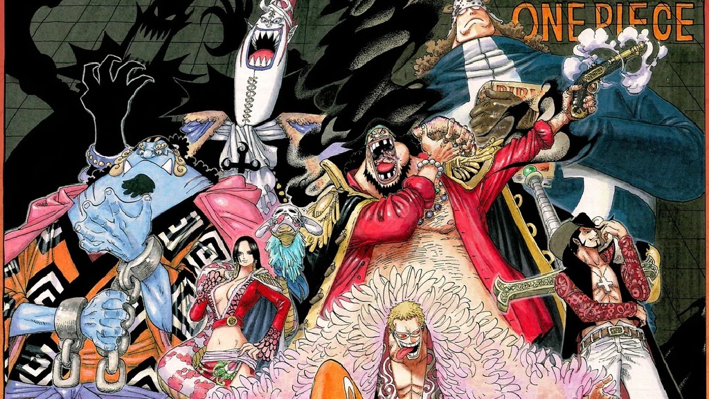 The Seven Warlords before the Summit War of Marineford.