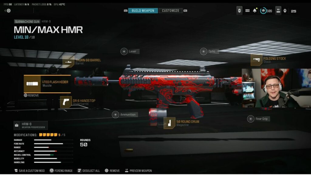 HRM-9 Warzone loadout by Call of Duty content creator JGOD