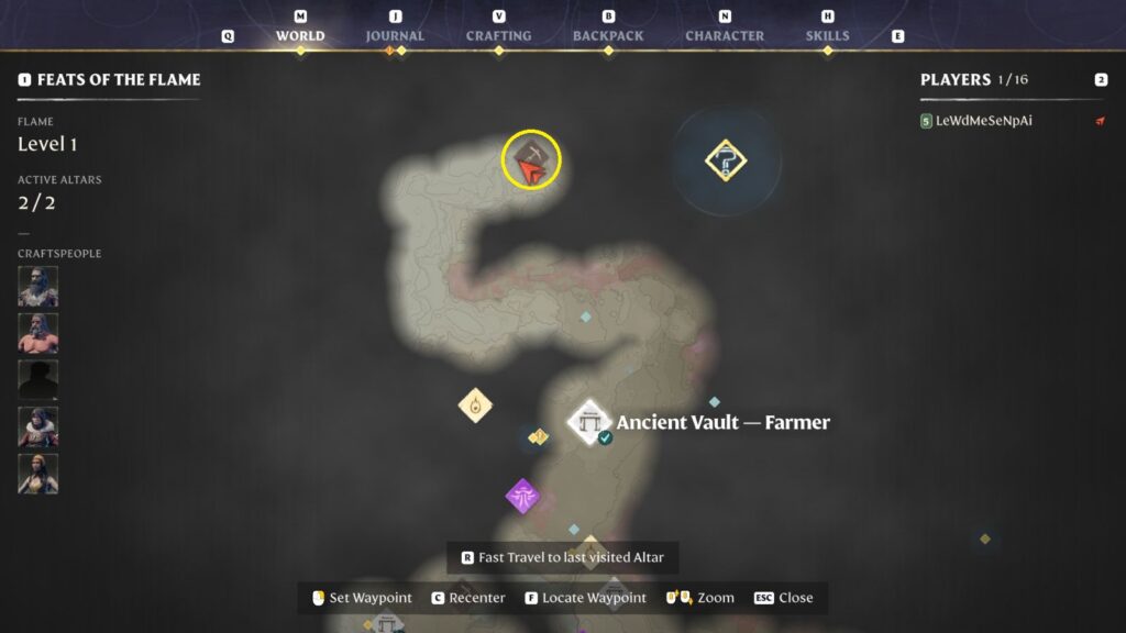 Enshrouded Crucible location