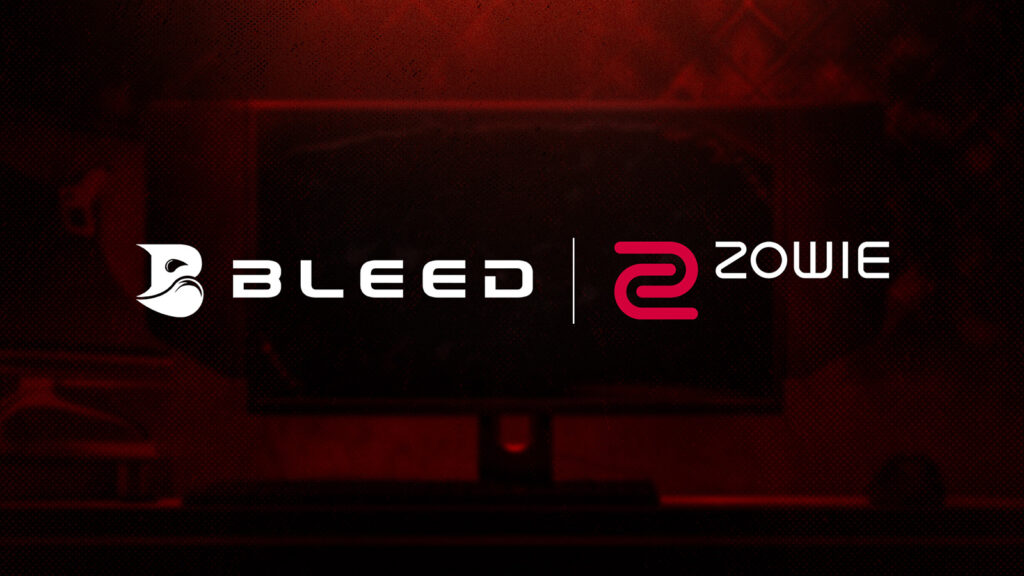 Bleed Esports partnership announcement with Zowie