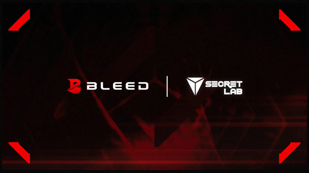 Bleed Esports partnership announcement with Secretlab