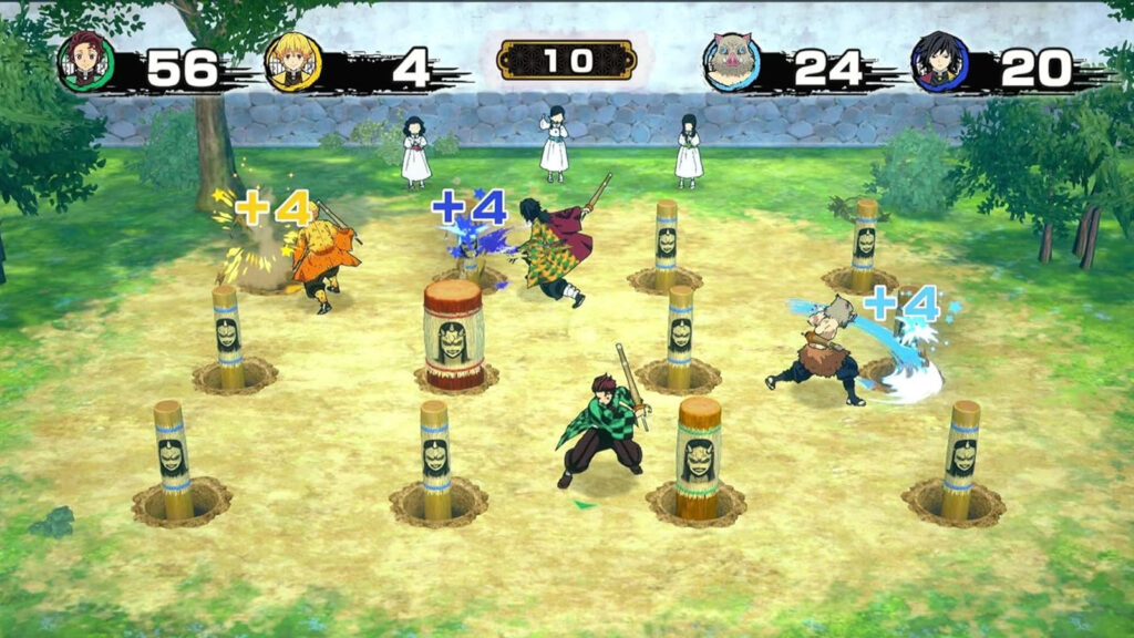 Demon Slayer Sweep the Board gameplay image from SEGA's official website
