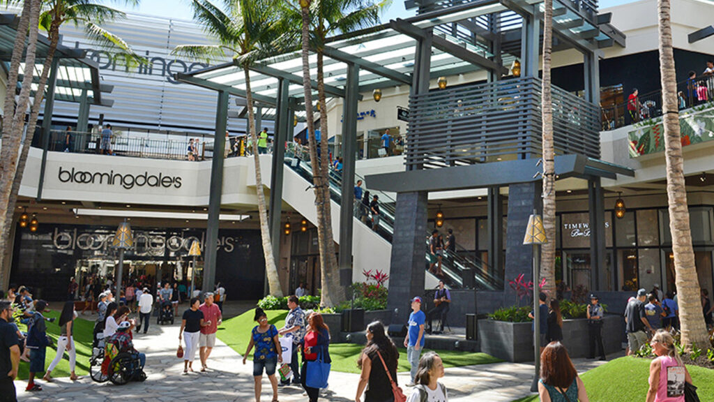 Real life image of Ala Moana Mall from the mall's official website