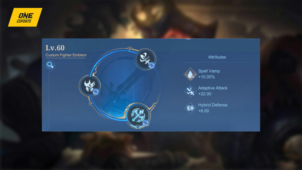 Mobile Legends: Bang Bang fighter Bane recommended emblem setup