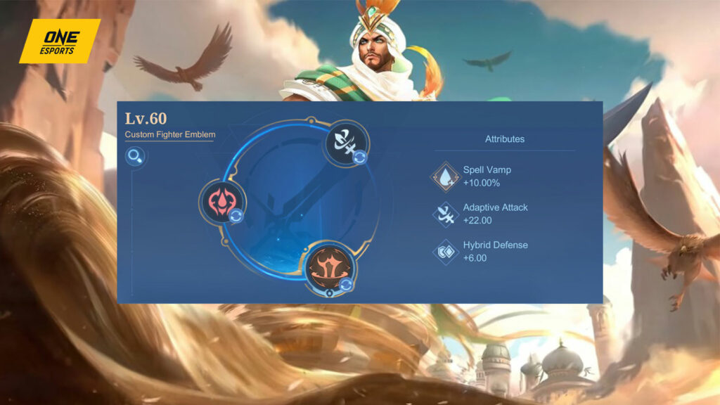 Mobile Legends: Bang Bang fighter Khaleed recommended emblem setup