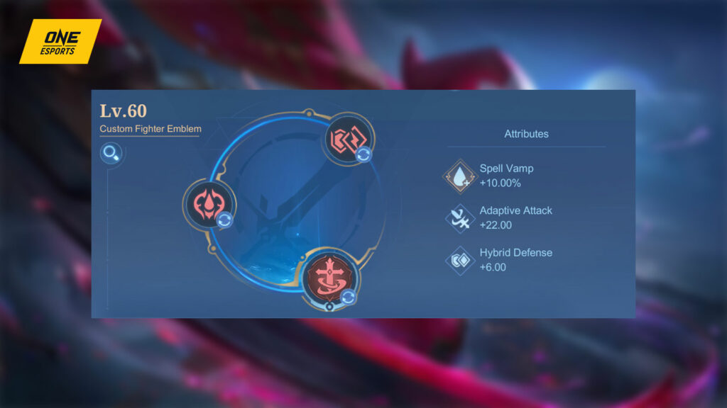 Mobile Legends: Bang Bang fighter Ruby recommended emblem setup