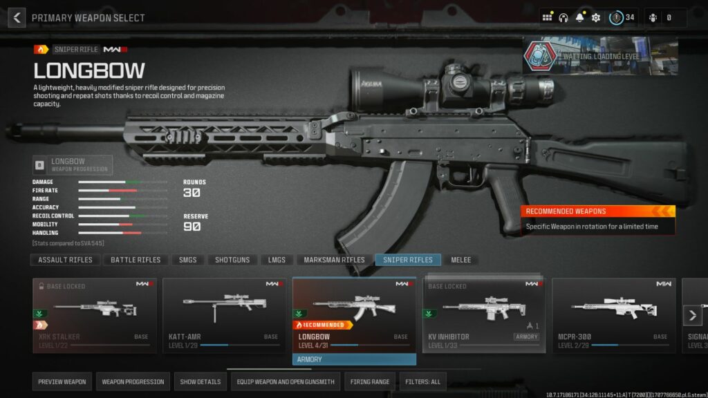 Recommended snipers for collateral kills MW3