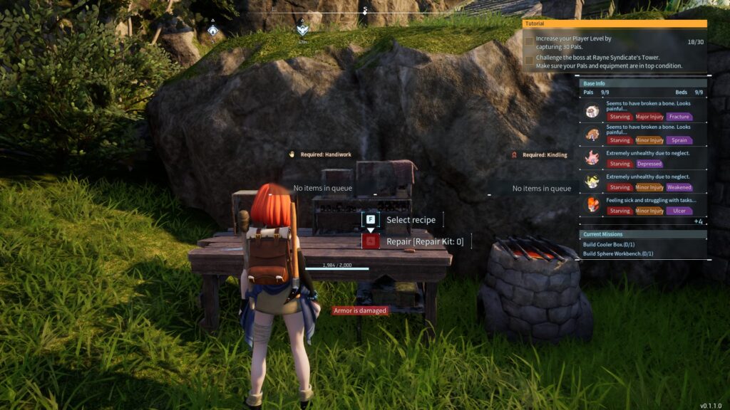 Palworld crafting