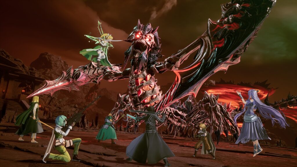 Boss Raid in Sword Art Online Fractured Daydream