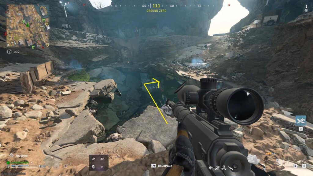 Warzone ground zero crater