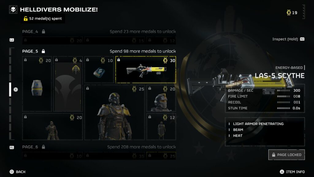 Helldivers 2 weapon tier list C tier