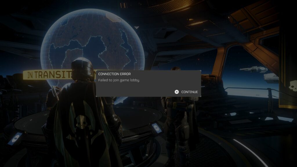 Helldivers 2 failed to join game lobby error