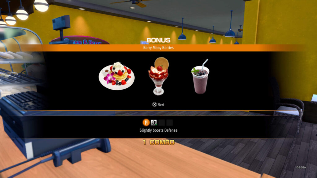 Like a Dragon Infinite wealth meal combos