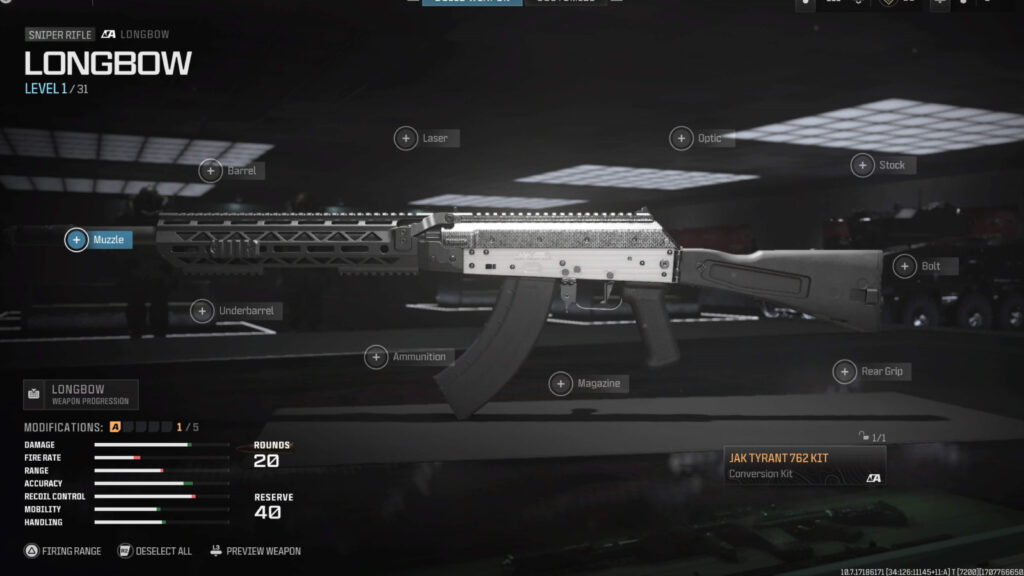 MW3 JAK Tyrant 762 gunsmith