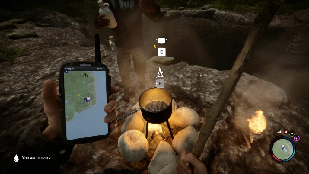 You can boil to get clean water in Sons of the Forest