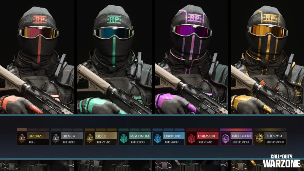 Warzone Resurgence Ranked Play skill divisions