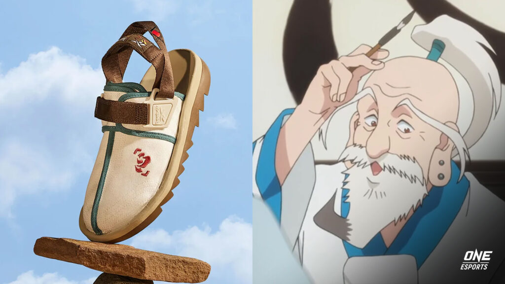 Reebok Hunter x Hunter collaboration featuring sandals inspired by Isaac Netero