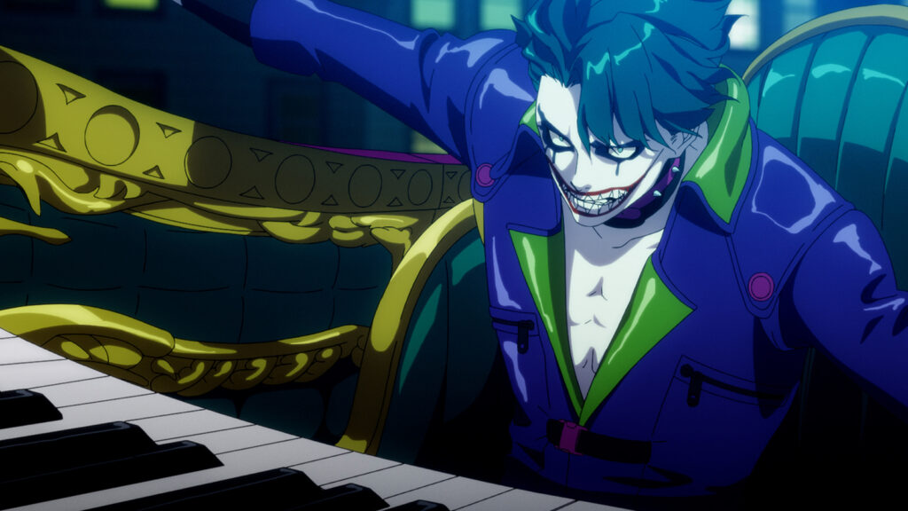 Suicide Squad Isekai villain the Joker seen driving around town