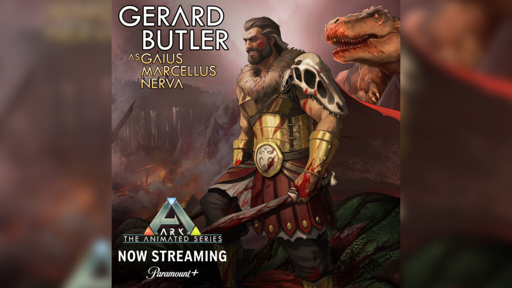 Gerard Butler as Gaius Marcellus Nerva in Ark The Animated Series