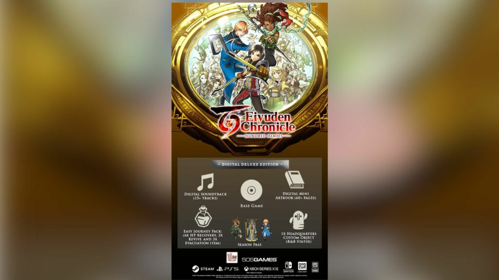 Eiyuden Chronicle Hundred Heroes digital deluxe edition rewards