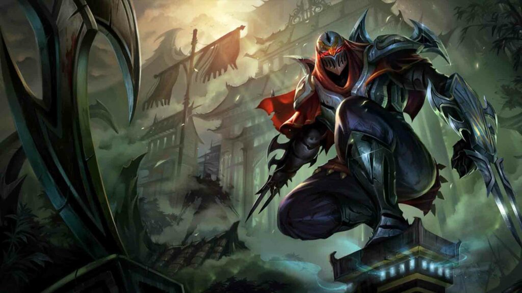 Zed official League of Legends wallpaper splashart